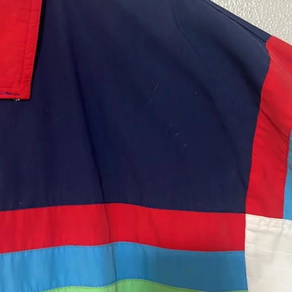 Vintage 80s-90s Lavon Sportswear Unisex Windbreaker Color Blocked Jacket - Picture 8 of 16